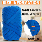 Chunky Yarn For Hand Knitting  1 1lb 20 Yards Arm Knitting Bulky Giant Tubular Y