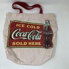 1990 Vintage Coca Cola Tm Kitchen Linens Canvas Tote Bag Rare  