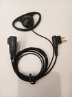 Lot Of 10 D Shape Clip-ear Headset Earpiece Ptt Mic Compatible Motorola Two-way