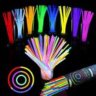 100 8   Glow Sticks Bracelets Necklaces bracelet Connectors Neon 8 Colors Mix 6h
