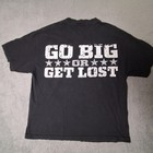 Wwe Mens Xl Big Show T-shirt Black 2007 Go Big Or Get Lost Bear Graphic Vintage
