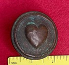 Stunning Brass Horse Harness Bridle Rosette W Decorative Heart - Civil War Era