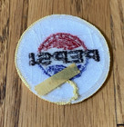 Vintage Pepsi Logo Bottle Cap Advertising Embroidered Round Patch 2  Nos