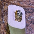 Vintage 10k Yellow Gold Masonic Diamond Ring Approx Sz 11 5