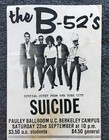 1979 Flyer B-52   s Suicide Talking Heads Mutants Uc Berkeley Punk New Wave