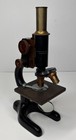 Bausch   Lomb Optical Co  Vintage Microscope Pat  Jan  5  1915 Antique Brass