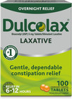 Stimulant Laxative Tablets  100 Count  Gentle Overnight Constipation Relief  Bis
