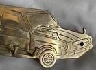 Vintage Brass Wall Mounted Key Hooks Holder - Car automobile Shape