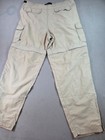 Rei Mens Convertible Cargo Pants L 32 Khaki Nylon Upf 50  Hiking Gorpcore Hiking