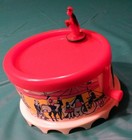 1950 s Musical Pal-o- Minc  Hurdy Gurdy Crank Toy With Box   Video    rare 