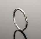 Stacking Ring  925 Sterling Silver Hammered Texture Handcrafted Ring Single Ring