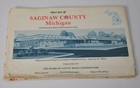 1976 Saginaw County Michigan Map Board Of County Road Commissioners Vintage