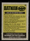1989 Topps Batman Movie Trading Card  95 Fate Of The Wayne Family