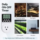 24-hour Programmable Timer Plug For Electrical Outlet  120v  15a