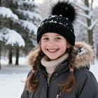 4 Pcs 6 Inch Large Fur Pom Pom Balls For Hats Fluffy Faux Fur Light Black