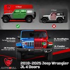 6  Drop Running Boards For 2018-2026 Jeep Wrangler Jl 4 Door Nerf Bar Side Steps
