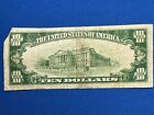 1929 Us  10 National Currency Note Peoples Bank Of Mifflin Brown Seal Rare