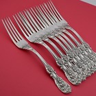 8 Sterling Reed   Barton 7 7 8  Dinner Size Forks Francis I 1907  no Mono