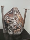 Antique Chocolate Mold Santa Riding Horse Large German Ges Gesch 8 25 