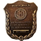 Vintage Kiwanis International World War Ll Plaque Ww2  In Recognition Of Service