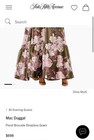 Nwt Mac Duggal Floral Brocade Strapless Gown Size 6   Olive Multi