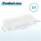 10pack Clear Jewelry Box Plastic Bead Storage Craft Container Earrings Organizer
