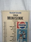 1984 Pepsi Minisink Warriors High School Baseball Schedule Tyndale   Co 20 x11 