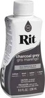 Rit All-purpose Liquid  Dye Charcoal  Grey - 8 Oz