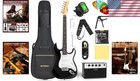 Electric Guitar Kit W  Accessories Black