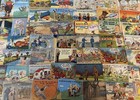 Big Lot Of 55 Linen comic postcards mixed Topics  funny Humor 46 Unused m889