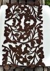 Vintage Lot Of Three  3  Cast Iron Rose Panel Salvage Pediment Pieces