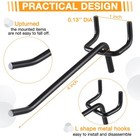 100 Pcs Peg Board Shelving Hooks Stainless Steel Hanging Pegs Wall 4 Inch Black
