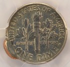1993-p 10c Roosevelt Dime Double-struck  2nd 95  Off-center Pcgs Ms63