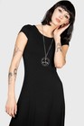 Killstar Ripley T-maxi Dress Xs  s  m  l  xl  xxl Black Women New Goth