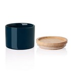 Kitchen Canisters Ceramic Food Storage Jar  Stackable Navy 5 Fl Oz  3 3 x2 6  