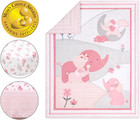3 Piece Baby Crib Bedding Set For Girls - Newborn  Infant   Toddler Nursery Bed 