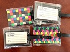 New Set Of 4 Geometric Design Silicone Luggage Tags