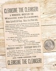 Cleansine Soap Cleanser Victorian Trade Card   Elephant Gets Clean