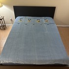 Walt Disney World Mickey Mouse Twin Denim Duvet Cover Embroidered Blanket Quilt