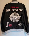 Vtg 40th Jh Design Ford Mustang Racing Jacket Mens Large Black Embroidered Read 
