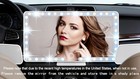 Car Sun Visor Vanity Mirror 3 Light Modes 60 Leds Rechargeable Touch Screen 