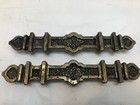 Vintage Cabinet Pulls Drawer Handles Gothic Bronze Metal 6 75   3  Hole Centers