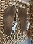 Saltwater Sun Sand Sandals Thong White Size 3w5 