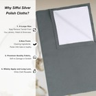New 2 Pack Xl 14x11  Silver Polishing Cloths Clean 925 Silver Gold Jewelry