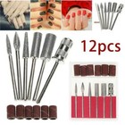 Nail Art 6 6 Drill File Bits Tools Set For Acrylic Manicure Electric Machine