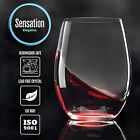 Season Story Crystal Stemless Wine Glasses Set Of 4 - 15 Oz  Red Wine Glasses