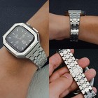 Stainless Steel Ap Mod Kit Case Band Strap Cover For Apple Watch Series 10 46mm