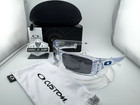 Oakley Gascan Custom Clear Team Blue Icons Black Iridium Lenses Sunglasses New