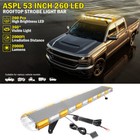 46 53  220 260led Rooftop Low Profile Emergency Strobe Light Bar Safety Flashing
