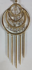 Dreamcatcher Gold Tone Rhinestone Chain Necklace Vintage 1970s